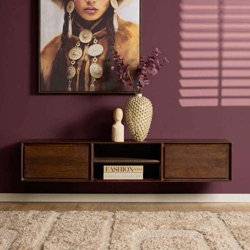 Starfurn Tv-meubel Ambiance - Zwevend - Bruin Hout - 160x35x30cm