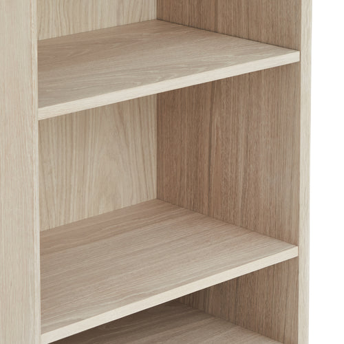 Furnhouse stellingkast Porto - Witte olie - MDF, Eikenfineer - 40x60x187