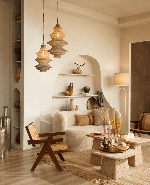 Light & Living vloerlamp Jamiri - wit - 30x15x142cm