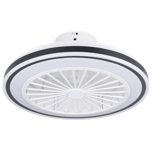 EGLO plafondlamp met ventilator Almeria - ac led-cct - wit/zwart