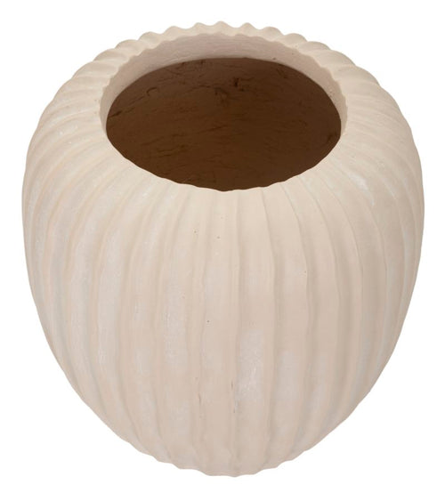 Mauro Ferretti vaas - Ø 26,5x26 cm - crème