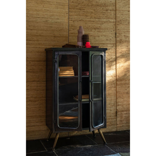 Dutchbone Denza Kast/ Opbergkast Metaal Zwart - vtwonen shop