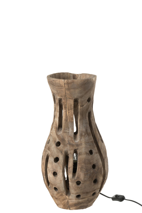 J-Line tafellamp Elisabeth - hout - naturel