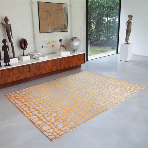 Louis De Poortere vloerkleed Yellow Scarab - geel - 170x240cm - vtwonen shop