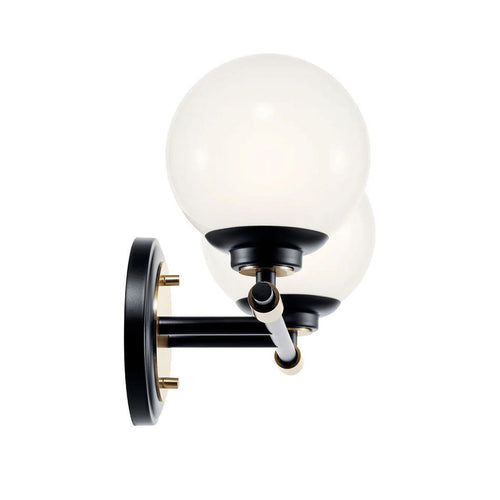 Badezimmer-Wandleuchte Modern Schwarz, Champagner Bronze 3000K IP44 2x G9