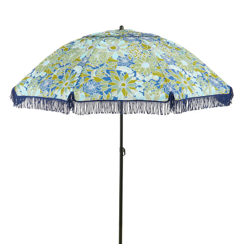 Mica Decorations Bloem Parasol - H238 x Ø220 cm - Blauw - vtwonen shop