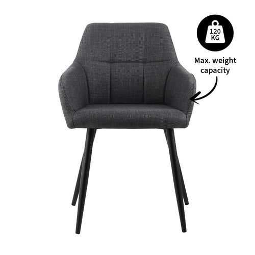 Kick eetkamerstoel Nova - Zwart - vtwonen shop