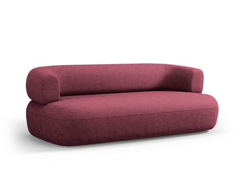 Micadoni Bank Jenny 3-zits, chenille, karmozijnrood - 90x178x73cm