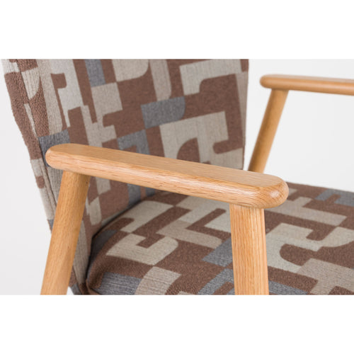 Housecraft Living Kenna Eetkamerstoelen met armleuning bruin - Set van 2 - vtwonen shop