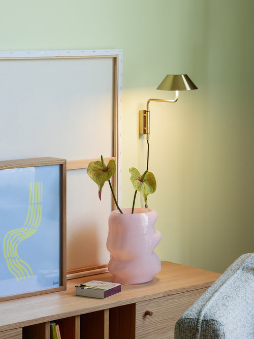 Hübsch wandlamp Cover - ijzer/polycarbonaat - 30x30xh25cm
