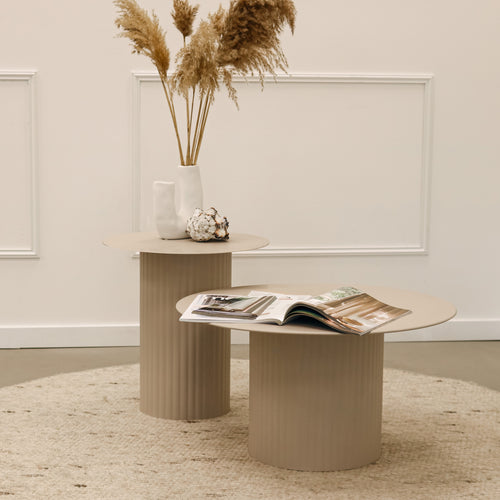 Kick bijzettafel Tilo - L - Beige - vtwonen shop