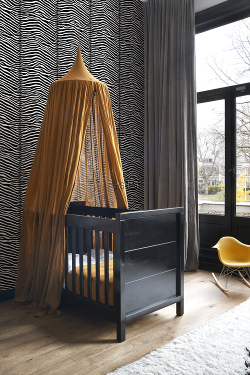 ESTAhome behang zebra's zwart en wit - 53 cm x 10.05 m - 136807