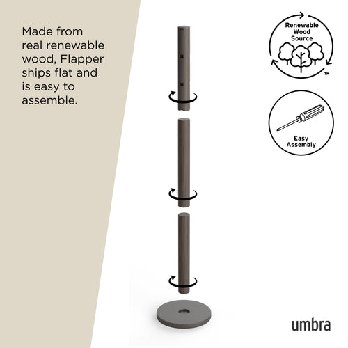 Umbra Flapper kapstok met 9 neerklapbare haken