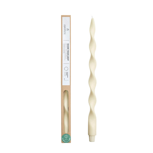 Originalhome spiraalkaars 40 cm - roomwit