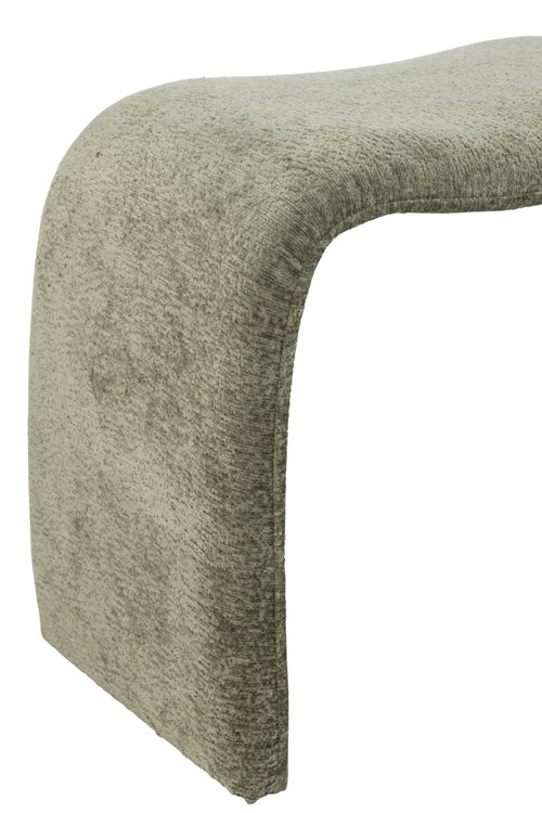 J-Line kruk N shape - textiel - muntgroen