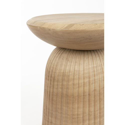 Dutchbone Brison Kruk/Bijzettafel Natuursteen look - Grijs