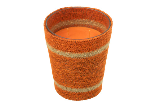 J-Line geurkaars Mand - Vanilla Escape - oranje - large - 75U