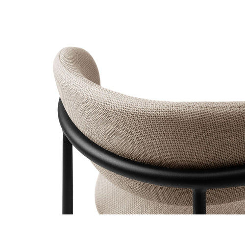 Set van 2 stoelen Nina structurele stof beige - 52x55x78cm