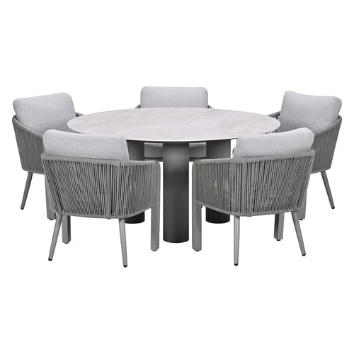 Garden Impressions Tuinset Ryan 6-delig - Finn tuintafel Ø150 cm