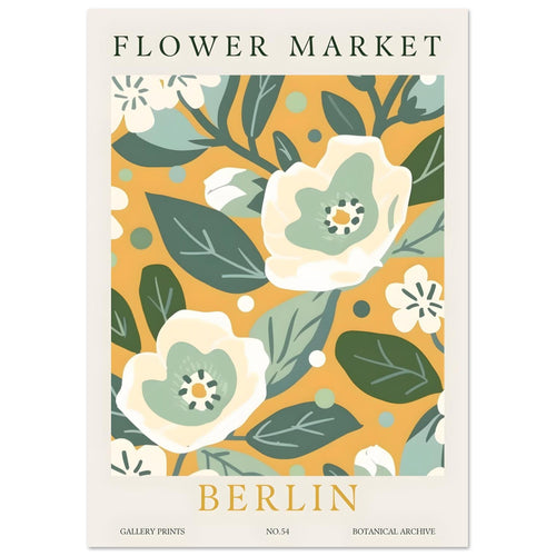 Artfulprints  Flower market - Berlin I   poster A4 21x29.7 cm - vtwonen shop