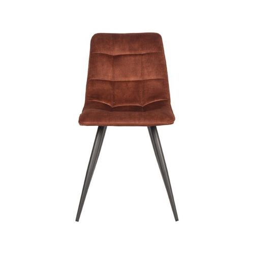 LABEL51 Eetkamerstoel Jelt - Bruin Velvet - Set van 2 - vtwonen shop