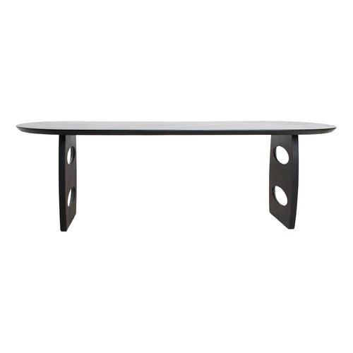 Raw Materials eettafel Bullnose Teardrop - 240 cm - Zwart - vtwonen shop