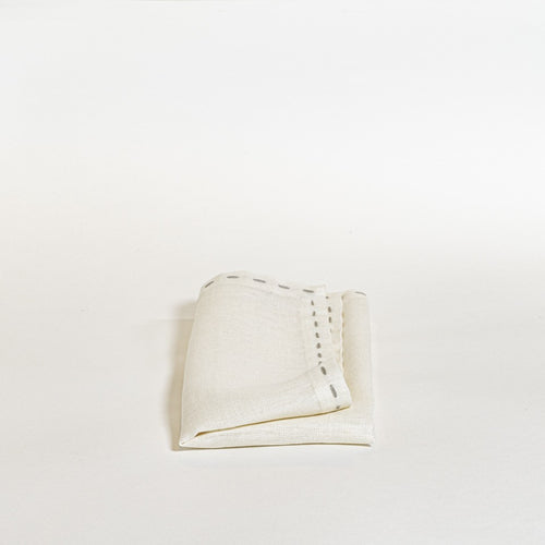 The Table Weave Servet Set van 2 Rice And Grey