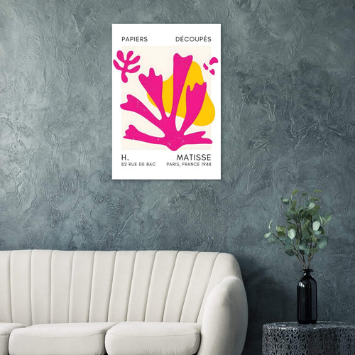 Artfulprints  Matisse – Abstract bloom pink   poster 70x100 cm - vtwonen shop