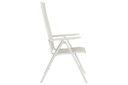 Hartman Tuinstoel Troy - Wit Aluminium - Verstelbaar - vtwonen shop