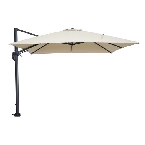 Hawaii parasol - 300x300 cm - carbon black - ecru - vtwonen shop