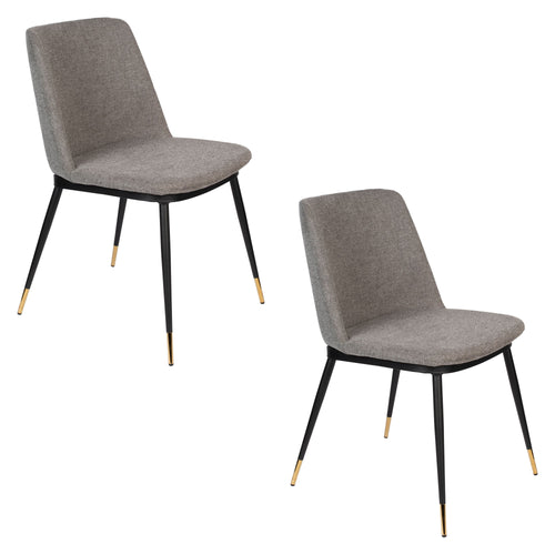 Housecraft Living Lionel Eetkamerstoelen Lichtgrijs - Set van 2 - vtwonen shop