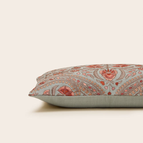 Madura Kussenovertrek Mircea celadon en rosé 28x47 cm