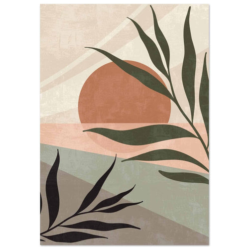 Artfulprints Poster met Lijst Boho – Earth tones   - 30x40 cm - beige