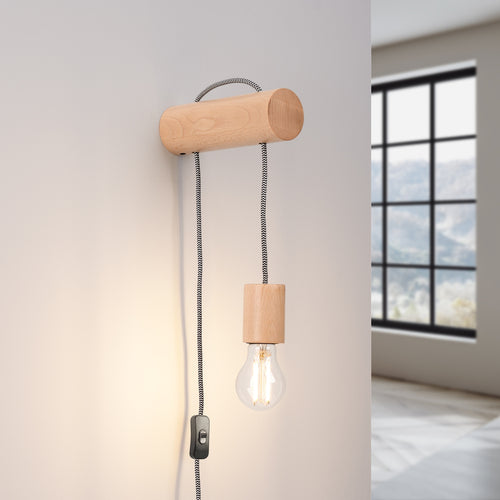 Sollux Lighting Wandlamp NIMBI E27 met schakelaar - 6x19x55cm