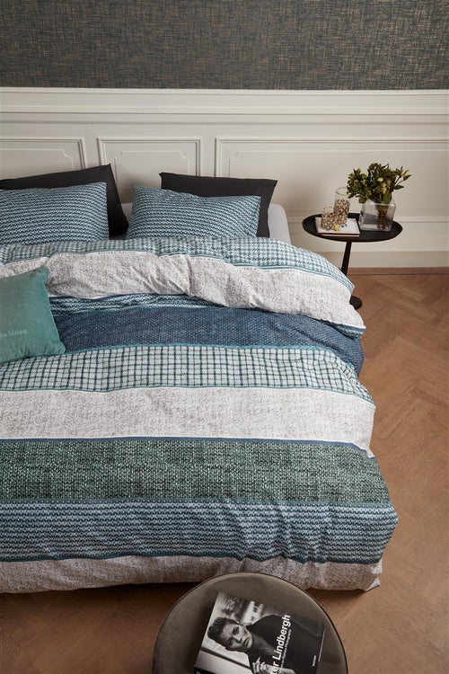 Riviera Maison dekbedovertrek Tailor - 140x200/220 cm - groen