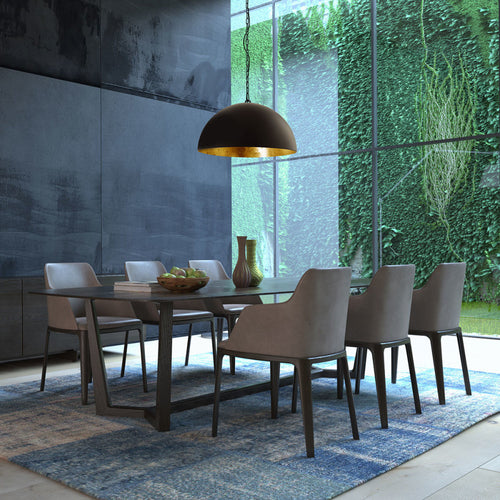 Steinhauer hanglamp semicirkel - 1 lichts - 50x 180 cm - zwart