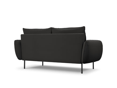 Cosmopolitan Design Bank Vienna 2-zits, boucle, zwart - 92x160x95cm