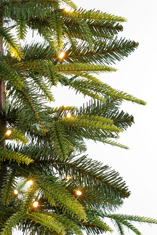 Black Box Trees Lodge Kunstkerstboom met Verlichting en Timer- en Dimfunctie - H155 x  Ø48 cm - Groen