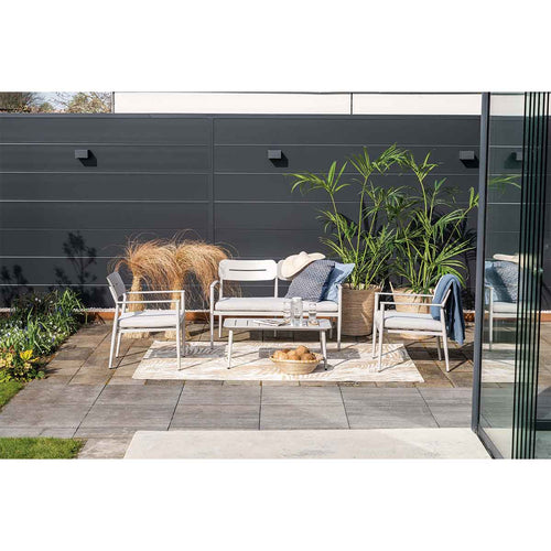 Garden Impressions loungeset Joss taupe 4-delig - vtwonen shop