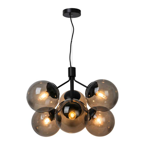 Nordlux Ivona Hanglamp - 6-lichts E27 - Zwart - vtwonen shop