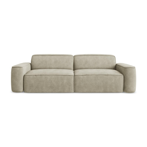 LaMiaSofa 4-zits bank Melissa - chenille stof - beige - 244x102x70