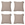 Madison sierkussen Madison Home - multikleur - 45x45x10cm - set van 4