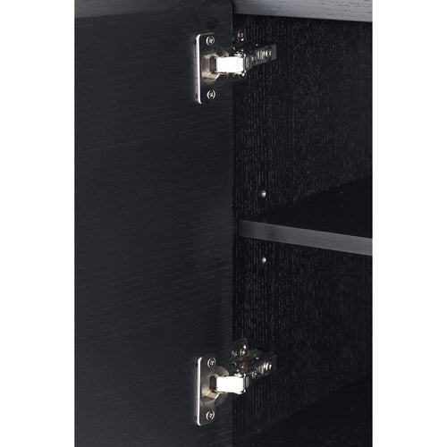 Furnhouse tv-meubel Tokyo - Zwart - MDF, zwart eikenfineer - 45x160x50