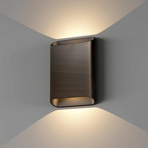 Artdelight Wandlamp Diaz L - Donker Antiek Brons - Dim To Warm