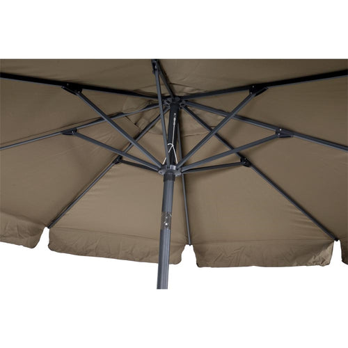 Lesli Living push-up parasol Libra - taupe - Ø300cm