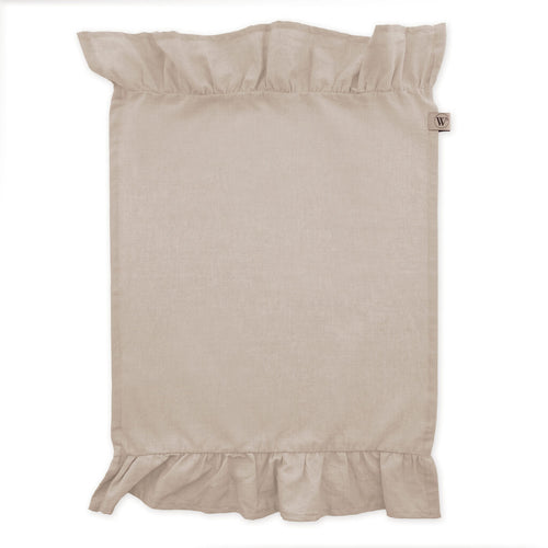 Walra - Servet Set Lovely Linen Ruffles - 4x 40x40 cm - Naturel