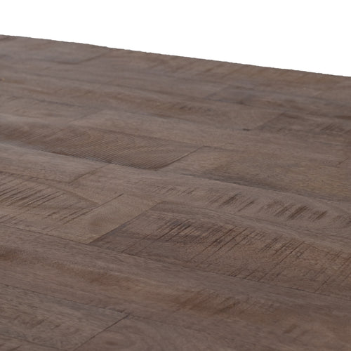 Giga Meubel Eettafel Barn - Naturel Mangohout Metaal - 300x100x78cm - vtwonen shop