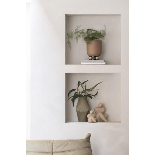 Present Time bloempot Estilo Small - bruin - Ø18.5cm - vtwonen shop