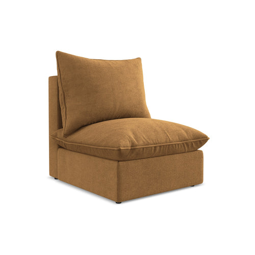 LaMiaSofa Bankmodule midden Ravenna - textuurstof - terracotta - 75x90x77