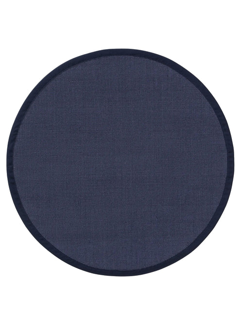 benuta sisal vloerkleed Sana - blauw - ø 150 cm